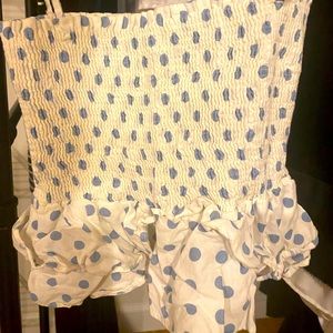 Zara polka dot tank top